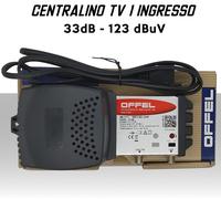 Centralino TV 1 ingresso 33dB regolabile UHF filtro 5G offel 26-111