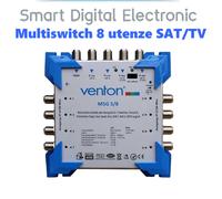 Centralino TV Multiswitch 8 utenze satellitare con digitale terrestre dvb-S2/T2