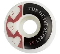 Centrano Heart Supply Squad, Ruote per Skateboard, Unisex, 53 mm, Colore: Rosso