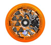 Centrano Rullo per monopattino, 110 mm, arancione, 110 mm