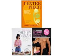 Centrepiece, The New Vegan & The Ultimate Flat Belly & Body Plan Cookbook 3 Books Collection Set
