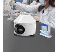 Centrifuga da laboratorio da tavolo, 6 x 20 ml, 4000 rpm, con timer da 0 a 60 min, pulsante di regolazione, per biologia, chimica, laboratorio di medicina