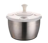 Centrifuga for insalata da 6 litri in acciaio inox grande, lavaverdure con coperchio in PP for lavatrice for frutta, pasta e patatine fritte, centrifuga for insalata e asciugatrice