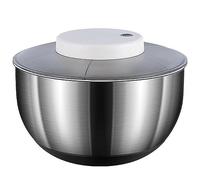 Centrifuga for insalata elettrica da 4,8 litri, centrifuga for insalata automatica, facile da pulire, centrifuga for insalata in acciaio inossidabile, ricaricabile tramite USB, for insalata, lattuga