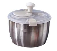 Centrifuga for insalata in acciaio inossidabile, grande capacità, 5 litri, essiccatore for frutta e verdura, for cucina, essiccatore for frutta e verdura, scolapiatti, centrifuga for insalata