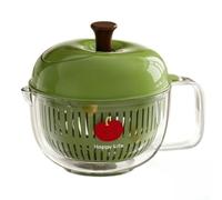 Centrifuga Manuale Compatta 17x21cm Salva Spazio(green) | Asciugatura in 10 secondi, design compatto, per ideale per chi ha poco per tempo, cucina ordinata