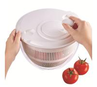 centrifuga manuale per verdure, Centrifuga for insalata Grande essiccatore for verdure Scarico di frutta e verdura Separatore for Setaccio for disidratazione dell'insalata Scolaverdure