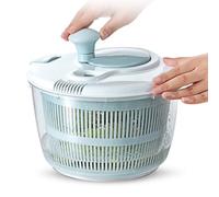 Centrifuga per insalata - 5 l - per verdure | Asciugatrice manuale per lattuga per frutta e verdura | Disidratatore a manovella di grande capacità per la preparazione dei pasti | Detergente