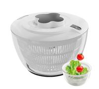 Centrifuga per insalata, 5 litri, manuale, portatile, multifunzionale, contenitore scolapiatti per verdure e frutta, per scolare, preparare pasti, cucinare verdure, pomodori, fragole e mirtilli
