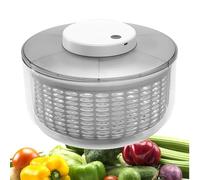 Centrifuga per insalata, asciuga lattuga da 6 litri, centrifuga per insalata elettrica, con sistema di scarico dell'acqua, ricaricabile tramite USB, facile da usare, per insalata, lattuga, frutta