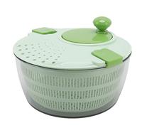 Centrifuga per insalata, asciuga verdure, ciotola scolainsalata multifunzione in PP da 4 litri per kitchen domestica, verde, grande capacità, 9,7 x 6,5 pollici