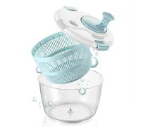 Centrifuga per insalata, ciotola per strizzare e scolare le verdure, 5 l, attrezzatura da cucina silenziosa per alimentazione sana e preparazione dei pasti con spinaci peperoni pomodori patate