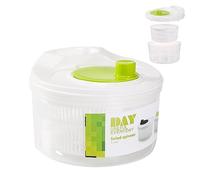 Centrifuga per insalata con coperchio | Asciugacapelli manuale da cucina per lavare e asciugare insalata | centrifuga per insalata o colino di insalata, verdure e frutta