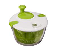 Centrifuga per insalata da cucina di grande capacità (5 litri) - Centrifuga manuale per lattuga con coperchio di sicurezza e manovella rotan