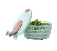 Centrifuga per insalata grande, centrifuga per insalata, rondella per frutta a doppio strato, centrifuga per frutta con doppia uscita fori di scarico rapida versatile per lavare frutta, verdura e
