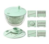 centrifuga per insalata， Grande essiccatore for frutta e verdura, leggero resistente, pompa for patatine fritte accessori da cucina for un'insalata fresca croccante(B)