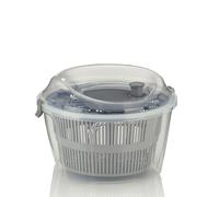 Kela Coperchio 24,5 cm, Rotazione Sinistra e Destra, Insalata, colino in plastica per centrifuga per Insalata o colino per Verdure, Frutta, Penne, Mailin, Grigio, plastica, 24,5 cm