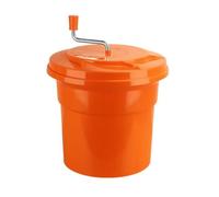 Centrifuga per Insalata Staccabile, Arancione, Grande | contenitore perforato Interno Rimovibile, Centrifuga per Verdure con Tubo di Scarico, Ristorazione