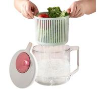 Centrifuga Per Lattuga | Da Cucina Per Risciacquo E Scolo Di Verdure E Frutta | Cesto Lavaggio - Per Casa Appartamento Campeggio Picnic Preparazione Pasti Cucina Dormitorio