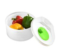 Centrifuga Pulitore Frutta con Ciotola | Lavafrutta con Scolapasta per Cucina - Contenitore Doppio Strato per Scolare Bacche Verdure Uva Fragole Ideale per Casa Cucina Appartamento Dormitorio