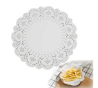 Centrini di carta in pizzo, diametro 19 cm, 100 pezzi, carta assorbente per cibo, design elegante, materiale ecologico,Centro di carta per torte, dolci, torte, biscotti, cibi fritti