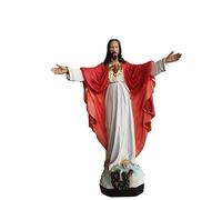 Centro Ardolino, Statua Sacro Cuore di Gesù Braccia Aperte cm. 40 Resina