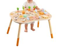 Centro Attività per Bambini,Gioco Interattivo Di Apprendimento Precoce | Centro Attività Tavolo In Legno,per i Bambini e le Bambine Piccoli da 1 a 3 Anni, Regalo di Compleanno per Nonni e l'Asilo