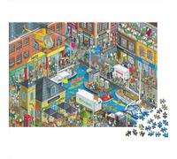 Centro business Jigsaw Puzzle Impossible 1000 Pezzi Decorazione Per La Casa. Rilassamento E Intelligence Per Adulti E Ragazzi Da 14 Anni 1000pcs (75x50cm)