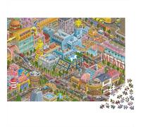 Centro business Jigsaw Puzzle Impossible 1000 Pezzi Decorazione Per La Casa. Rilassamento E Intelligence Per Adulti E Ragazzi Da 14 Anni 1000pcs (75x50cm)