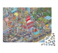 Centro business Jigsaw Puzzle Impossible 500Pcs Decorazione Per La Casa. Rilassamento E Intelligence Per Adulti E Ragazzi Da 14 Anni 500pcs (52x38cm)