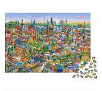 Centro business Puzzle Impossible 1000 Pezzi Decorazione Per La Casa. Giochi Rilassamento E Intelligence Per Adulti E Bambini Da 12 Anni 1000pcs (75x50cm)