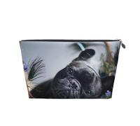 Centro commerciale Bulldog francese Cani neri Animali domestici, Borsa da toilette Borsa per trucco Borsa per cosmetici Borsa da toilette da viaggio portatile