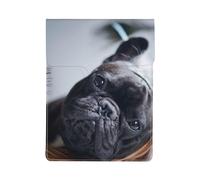 Centro commerciale Bulldog francesi Cani neri Animali domestici, Custodia per laptop in pelle PU, borsa per notebook, custodia per laptop, custodia per tablet