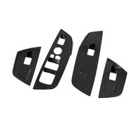 Centro Console Panel Trim Per BMW Per X3 G01 Per X4 G02 2022 Pomello Cambio In Fibra Di Carbonio Copri Freno A Mano Centrale Adesivi Per Interni Accessori Auto(Window Switch)