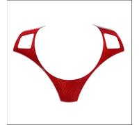 Centro Console Panel Trim Per BMW Serie 1 3 E82 E84 E87 E90 E92 E93 2004-2012 cheya Pulsante al volante ll'auto corazione Cornice Trim Accessori interni(Red carbon fiber A)