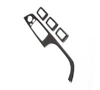 Centro Console Panel Trim Per E90 Per 3 Serie 2005-2012 4PCS Interruttore Della Finestra Automobile Ascensore Pulsante Pannello Telaio Copertura Trim Decorativi Interni(A)