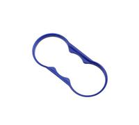 Centro Console Panel Trim Per Ford Per Focus 2 MK2 2009-2011 Fiesta 2009-2016 Acc ABS cromato per auto portabicchieri pannello telaio rivestimento adesivo(Blu)