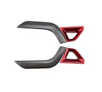 Centro Console Panel Trim Per Ford Per Ranger Everest 2023 ABS Fibra Di Carbonio Colore Console Centrale Line Gear Shift Corativo(Black red 4pcs)
