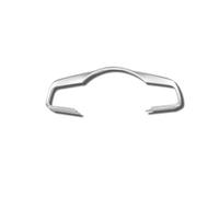 Centro Console Panel Trim Per Jaguar F-PACE F Pace 2016 2017 2018 Pulsante L Volante Ll'auto Telaio Coperture Trim ABS Fibra Di Carbonio/Opaco Accessori(Silver 2)