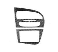 Centro Console Panel Trim Per Seat Leon 2005-2012 Morbida Fibra Di Carbonio Auto Centrale Uscita Aria Vent Radio Navigazione AC CD Pannello Di Controllo Cornice(LHD A)