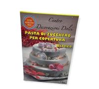 Centro Decorazioni Dolci Pasta di zucchero bianca per copertura kg. 1