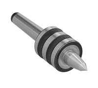 Centro di supporto nero goffrato MT2, centro rotante per tornio CNC, centro di supporto conico in HSS con punta a 60° per torni da legno e da metallo, precisione 0,01 mm
