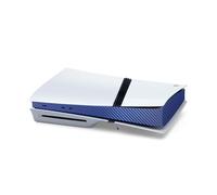 Centro Host Decalcomanie copertura per PS5 Pro, adesivi pelle in fibra di carbonio console, console di gioco parte centrale pellicola di protezione per PS5 Pro (Fibra di carbonio blu)