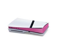 Centro Host Decalcomanie copertura per PS5 Pro, adesivi pelle in fibra di carbonio console, console di gioco parte centrale pellicola di protezione per PS5 Pro (Fibra di carbonio rosa)