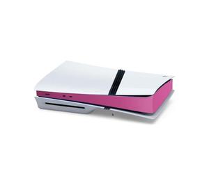 Centro Host Decalcomanie copertura per PS5 Pro, adesivi pelle in fibra di carbonio console, console di gioco parte centrale pellicola di protezione per PS5 Pro (Fibra di carbonio rosa)