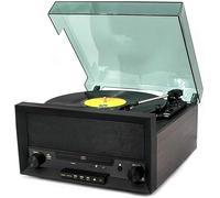 Centro musicale retrò con telecomando, lettore CD, radio DAB e FM, lettore vinile e cassette, slot USB MP3, funzione di digitalizzazione per gli appassionati di audio vintage