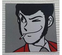 CENTRO RICAMI RICAMIFICIO INDUSTRIALE ITALIANO DAL 1989 Patch-Toppa Microricamata in HD/Jacquard (Alta Definizione) Lupin Termoadesiva, Micro Filo, Dimensioni : H.cm.7,5 X L. cm.9 - Made in Italy
