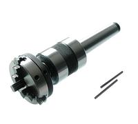 Centro rotante M14x 1 con gambo MT4 ad alta precisione con mandrino autocentrante a 3 ganasce da 65 mm - contropunta del tornio 4MT