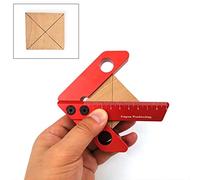 Centro Scribe Centro FAI DA TE Finder Lavorazione del Legno Quadrato Centro Scribe 45 90 Gradi Angolo retto Line Gauge Carpenter Righello Strumento per la Lavorazione del Legno Misurazione