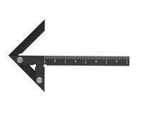 Centro Scribe Line Circle Marker 45 90 gradi Finder Alluminio lega di lavorazione del legno Black